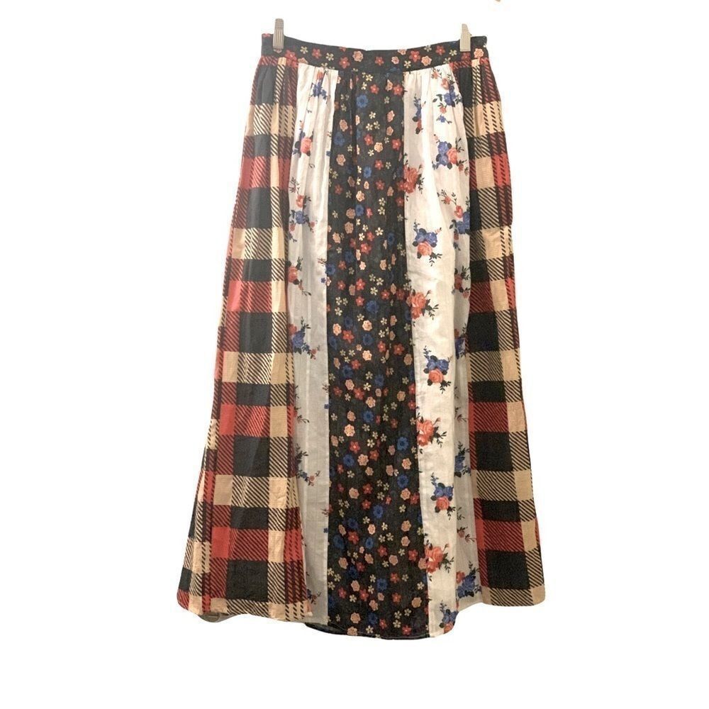 Anthropologie Let Me Be Contrast Maxi Skirt - Picture 5 of 5